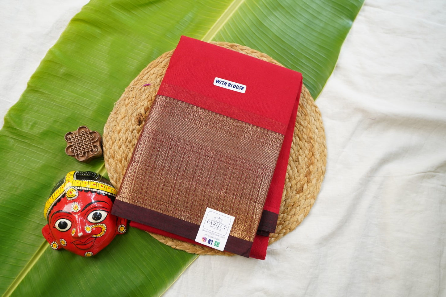 Chettinad handloom Cotton Saree PC17452