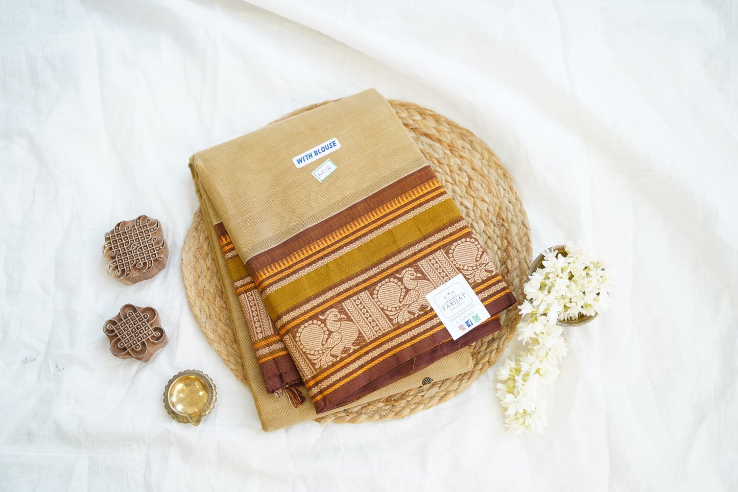 Chettinad handloom Cotton Saree PC15011