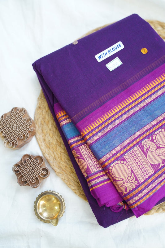Chettinad handloom Cotton Saree PC14998