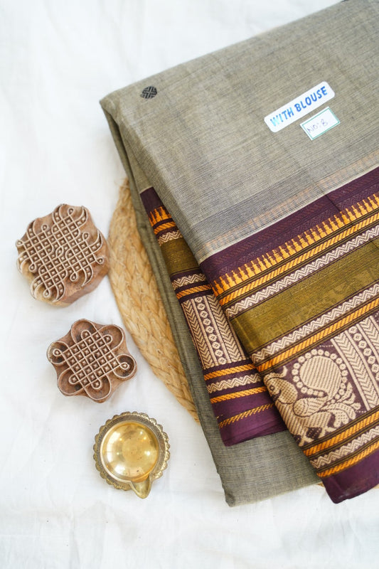 Chettinad handloom Cotton Saree PC14992