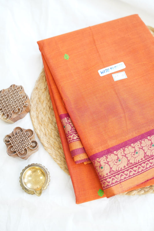 Chettinad handloom Cotton Saree PC14993