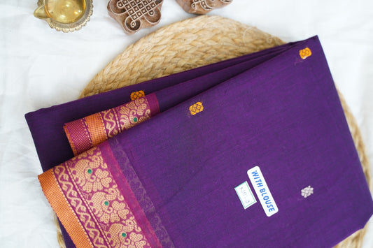 Chettinad handloom Cotton Saree PC14949