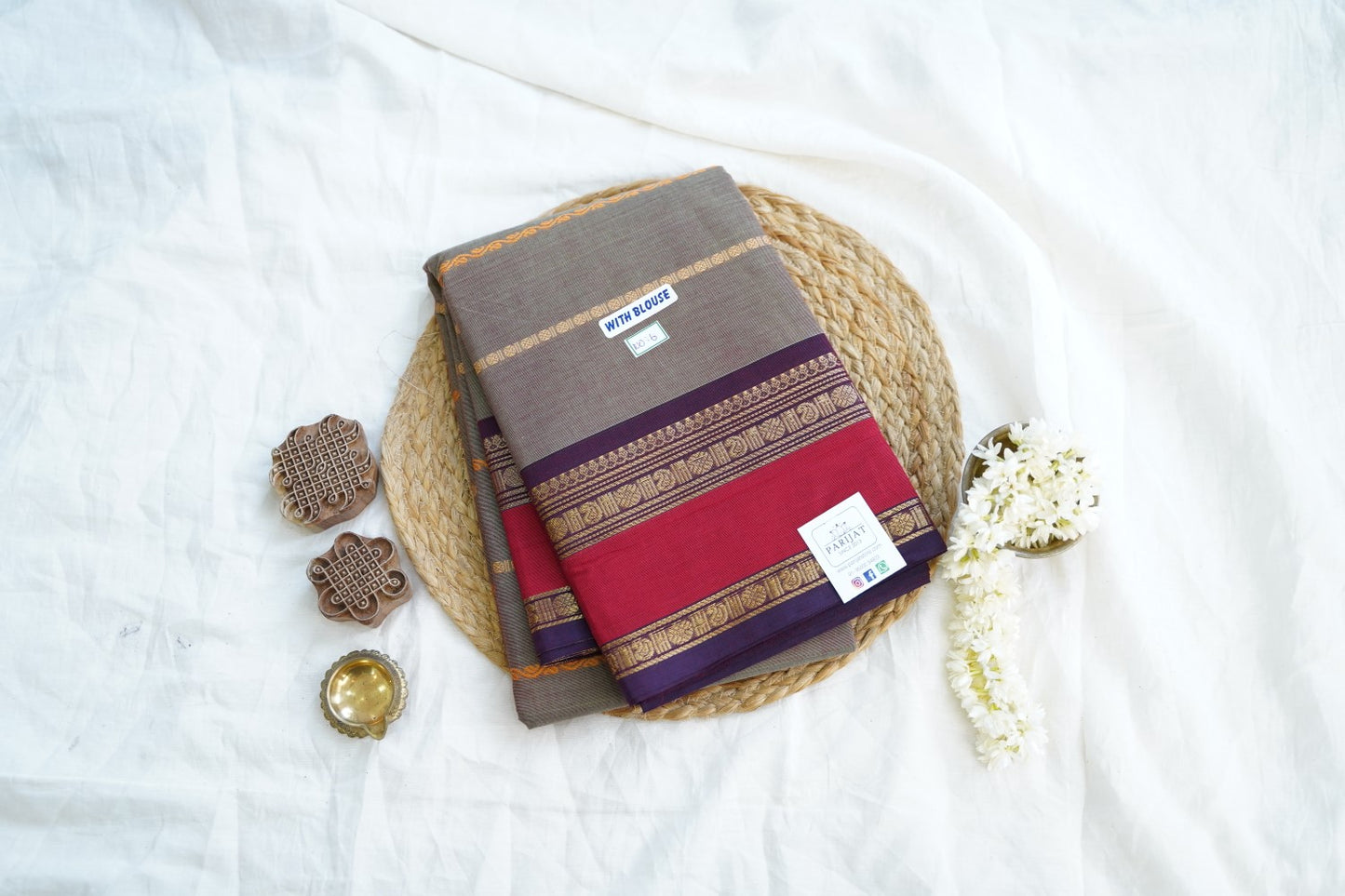 Chettinad handloom Cotton Saree PC15015