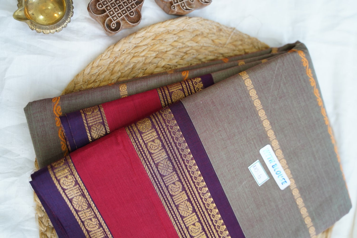 Chettinad handloom Cotton Saree PC15015
