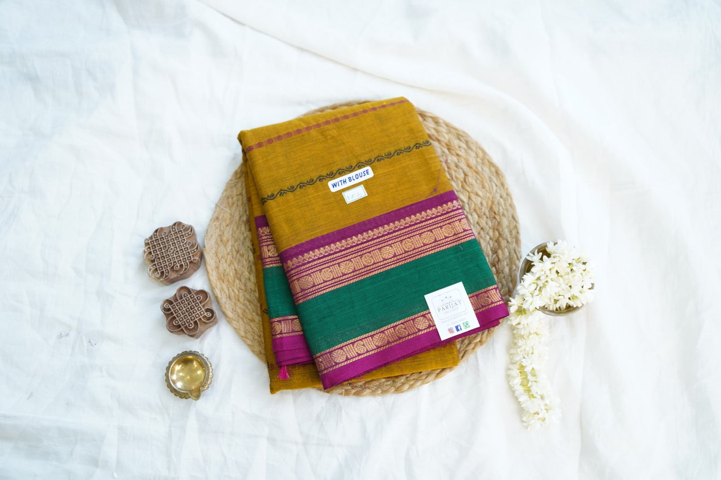 Chettinad handloom Cotton Saree PC15023