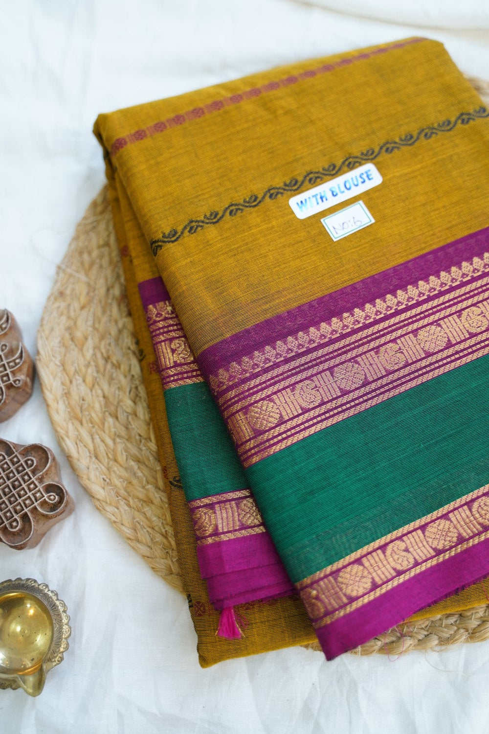 Chettinad handloom Cotton Saree PC15023