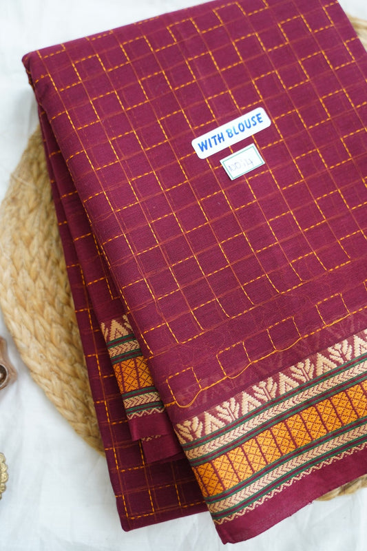 Chettinad handloom Cotton Saree PC14985
