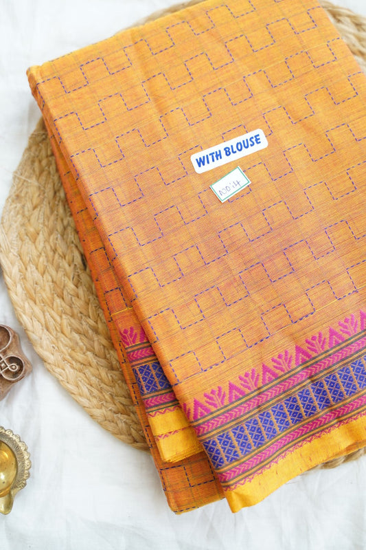 Chettinad handloom Cotton Saree PC14981