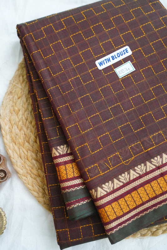 Chettinad handloom Cotton Saree PC14983