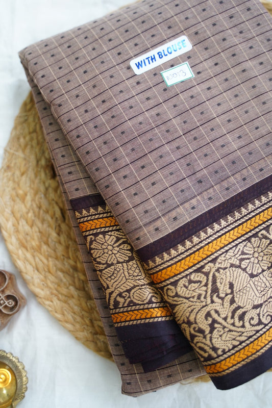 Chettinad handloom Cotton Saree PC14937