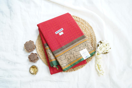 Chettinad handloom Cotton Saree PC14935