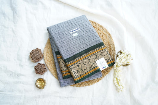 Chettinad handloom Cotton Saree PC14934