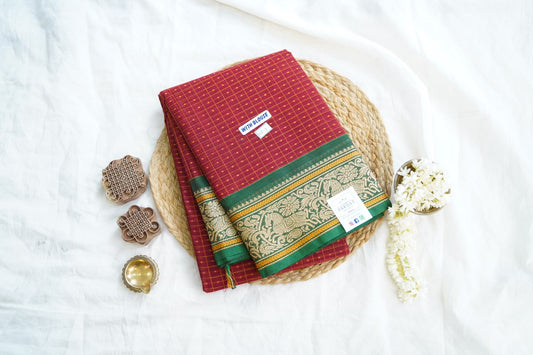Chettinad handloom Cotton Saree PC14933