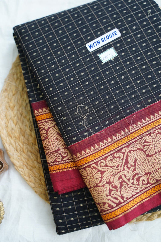 Chettinad handloom Cotton Saree PC14931
