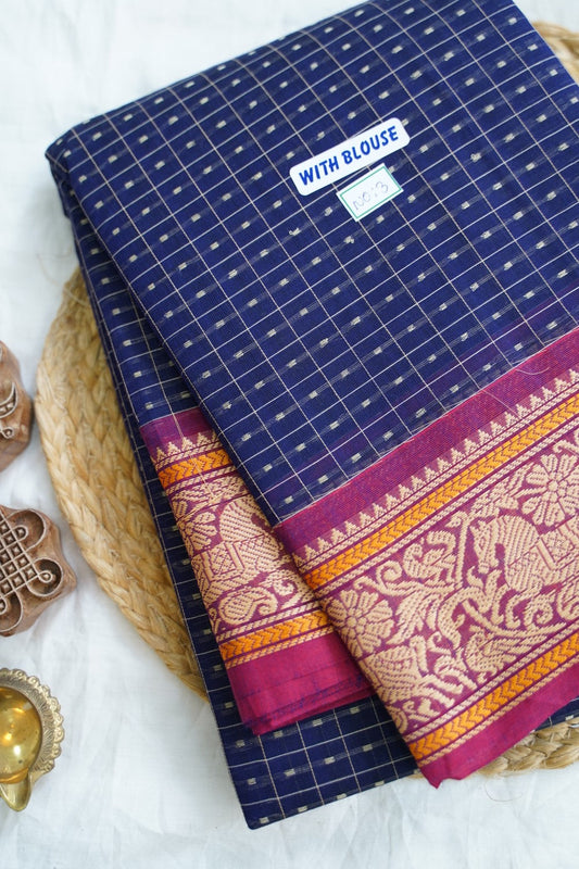Chettinad handloom Cotton Saree PC14929