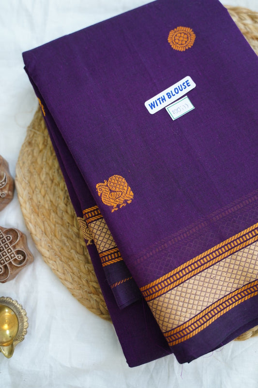 Chettinad handloom Cotton Saree PC14955