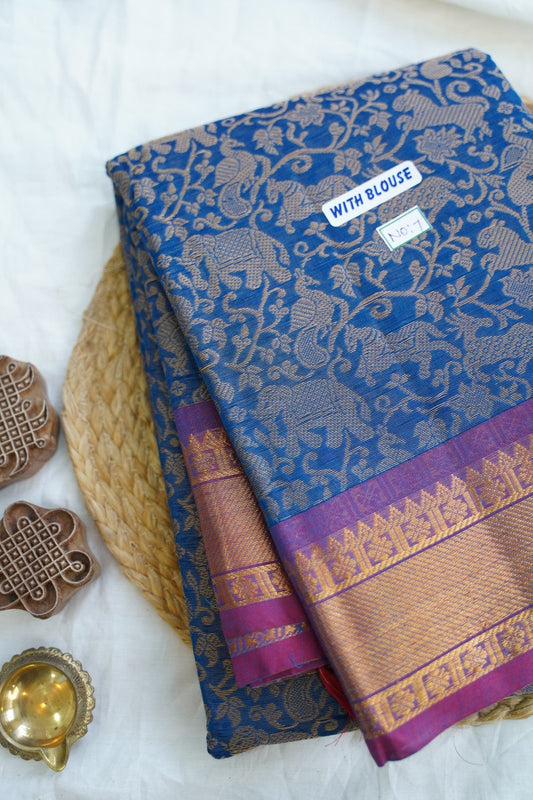 Chettinad handloom Cotton Saree PC14952