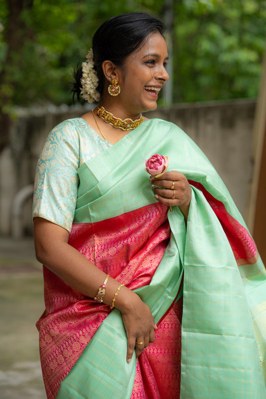 Pure Kanchi Silk Saree PC12527
