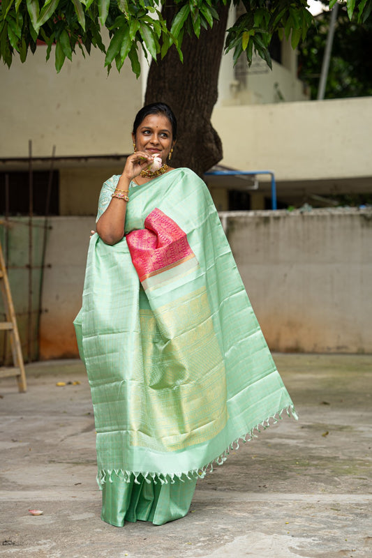 Pure Kanchi Silk Saree PC12527