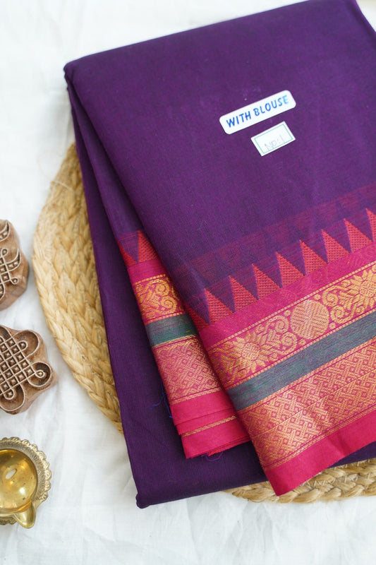 Chettinad handloom Cotton Saree PC14978