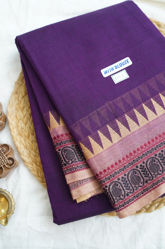 Chettinad handloom Cotton Saree PC14974