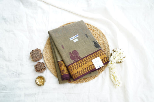 Chettinad handloom Cotton Saree PC14964
