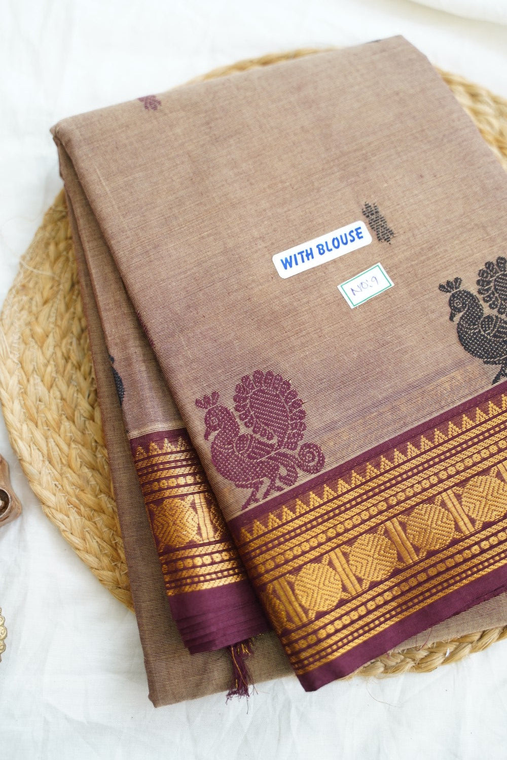 Chettinad handloom Cotton Saree PC14962