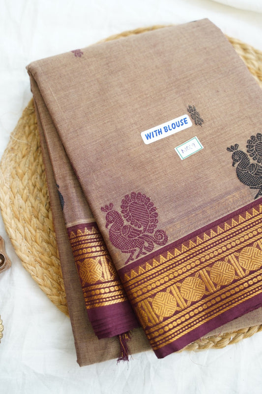 Chettinad handloom Cotton Saree PC14962