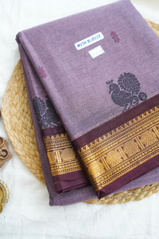Chettinad handloom Cotton Saree PC14961