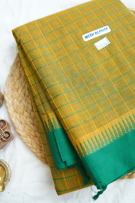 Chettinad handloom Cotton Saree PC14943