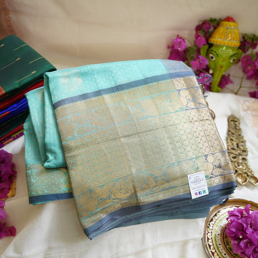 Kuppadam Silk Saree with contrast Pallu PC1569