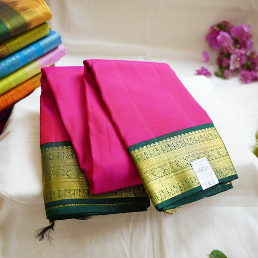 Magenta  Pink  Pure Kanchi Silk Saree PC11362