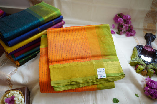 10 yards Kanchi Handloom Silk Cotton Saree PC5936