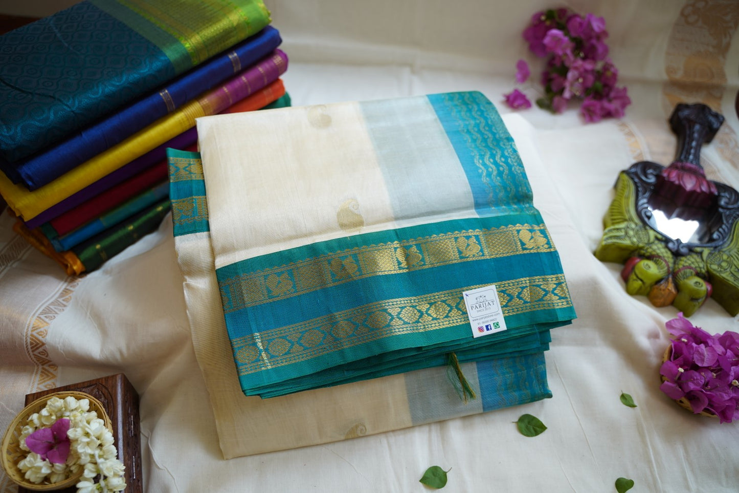 Kanchi Silk Cotton  Saree With Zari Border  PC10259