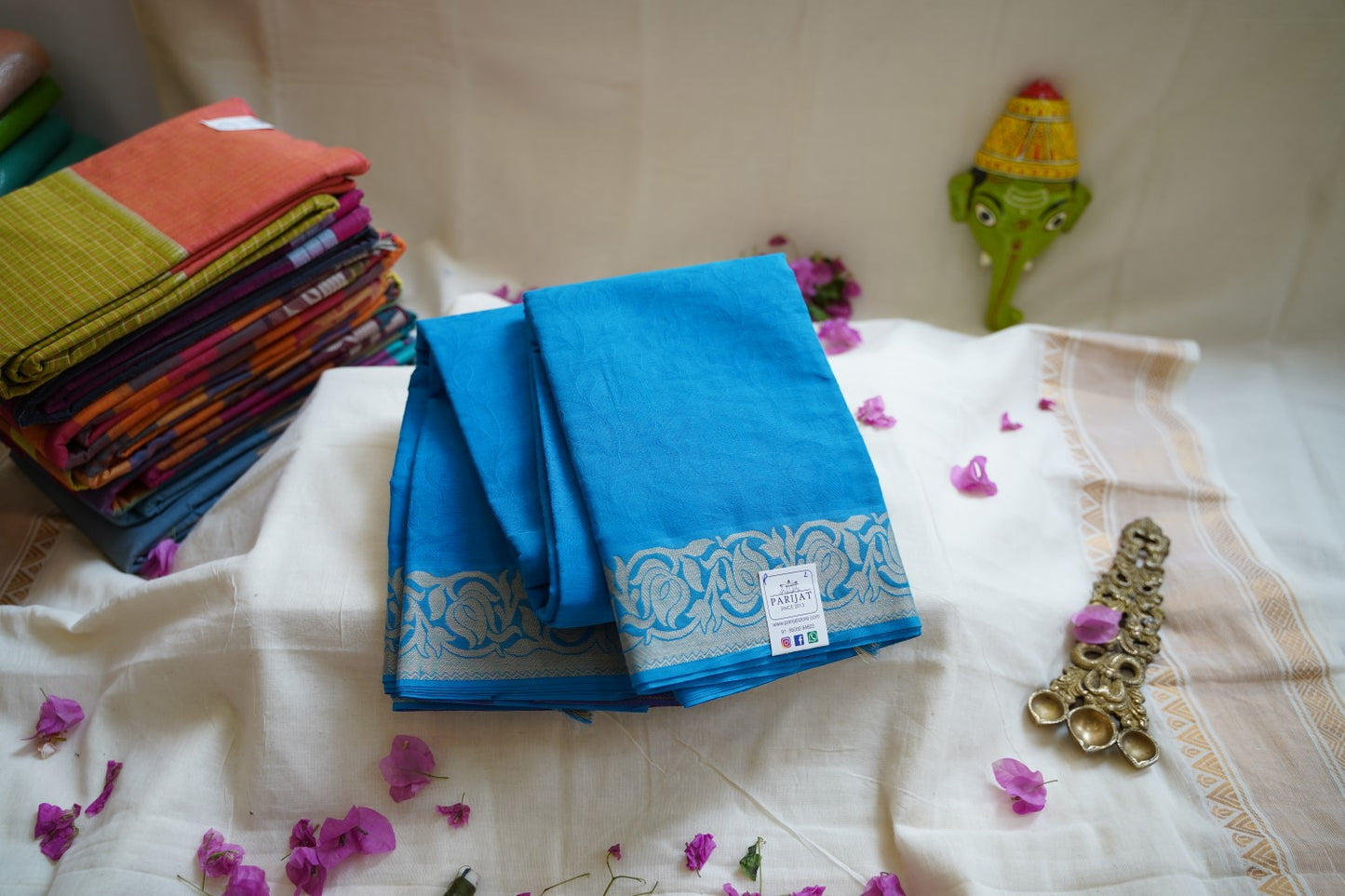 Blue Kovai handloom Cotton Saree  PC2608