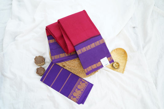 Sungadi Cotton Saree  With Blouse PC15096