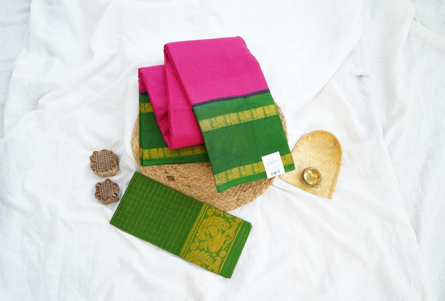 Sungadi Cotton Saree  With Blouse PC15094