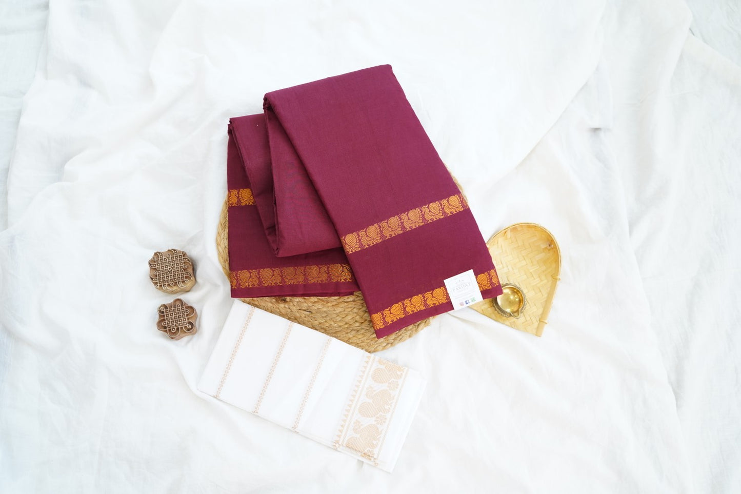 Sungadi Cotton Saree  With Blouse PC15092