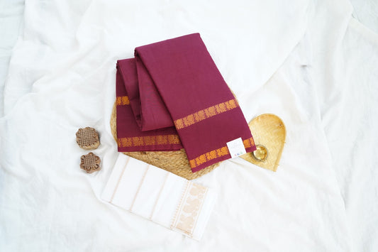 Sungadi Cotton Saree  With Blouse PC15092