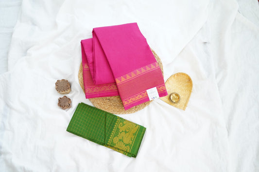 Sungadi Cotton Saree  With Blouse PC15110