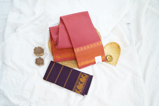 Sungadi Cotton Saree  With Blouse PC15108