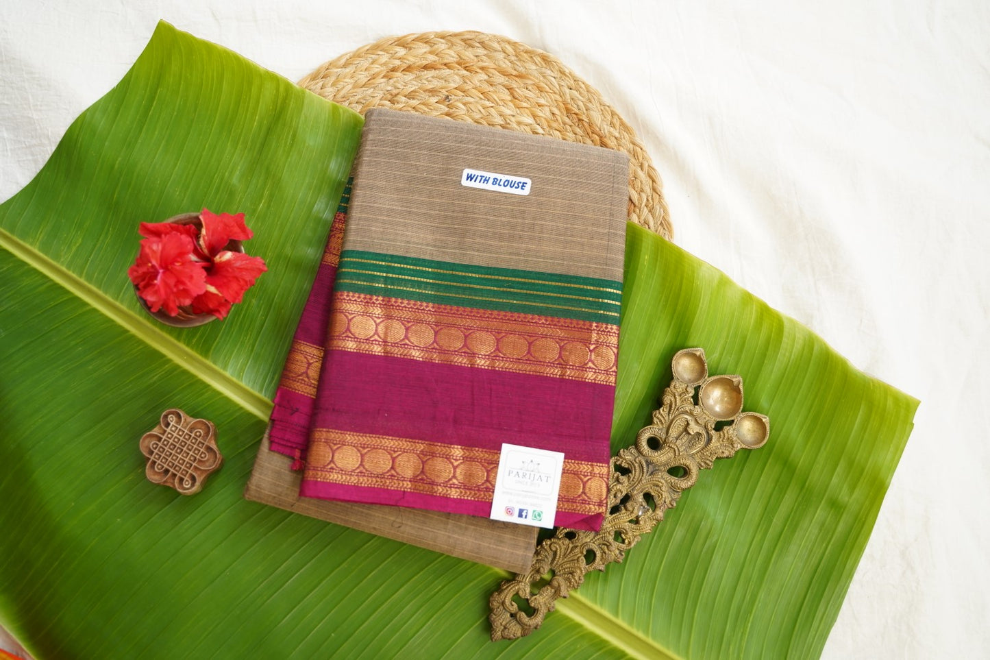 Chettinad handloom Cotton Saree PC17522