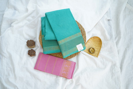 Sungadi Cotton Saree  With Blouse PC15098