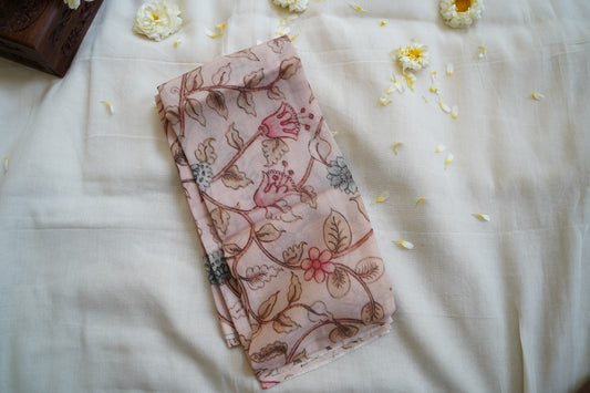 kalamkari Cotton blouse fabric PC12137