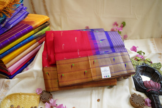 Kanchi Handloom Silk Cotton Saree PC12185