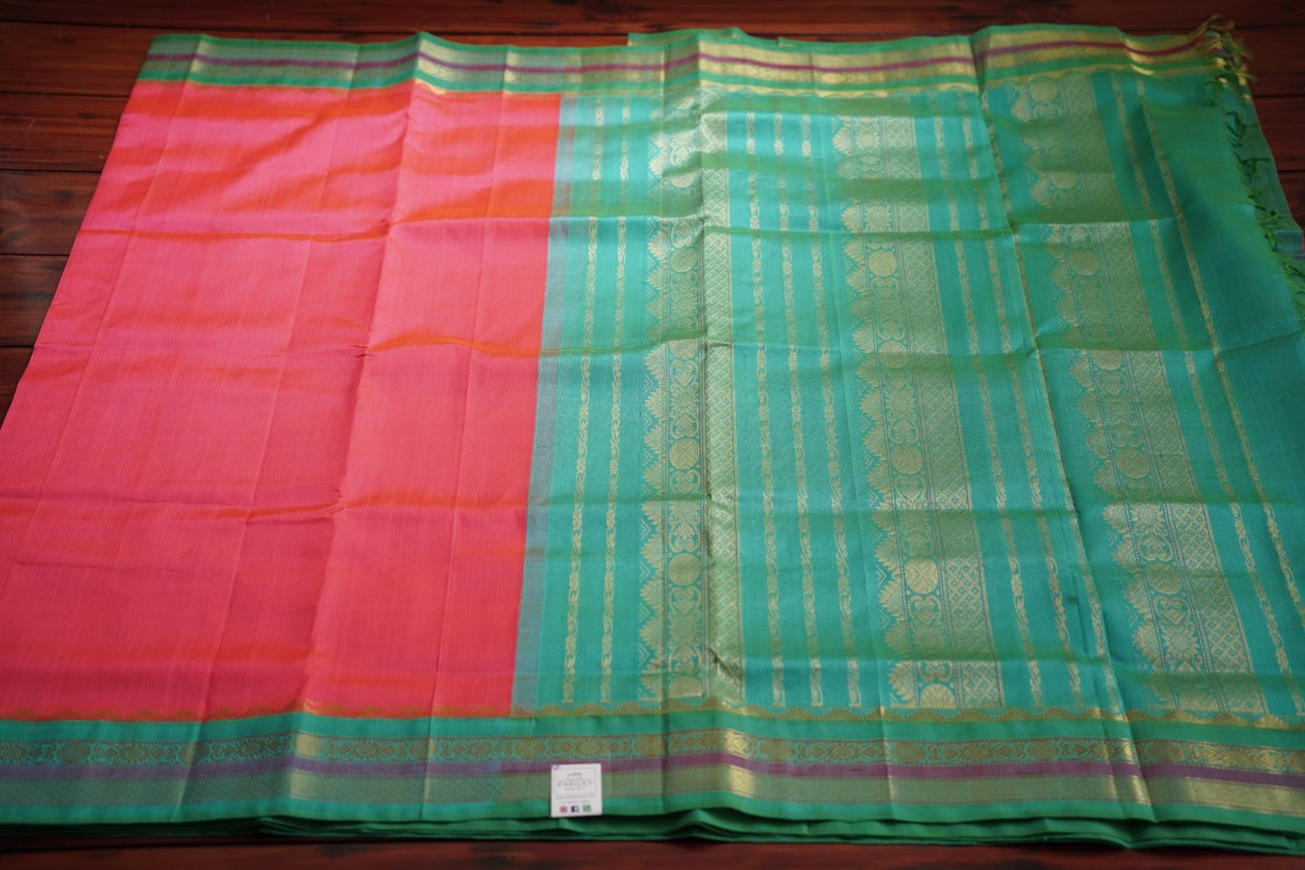 Kanchi Silk Cotton  Saree With Zari Border  PC10260