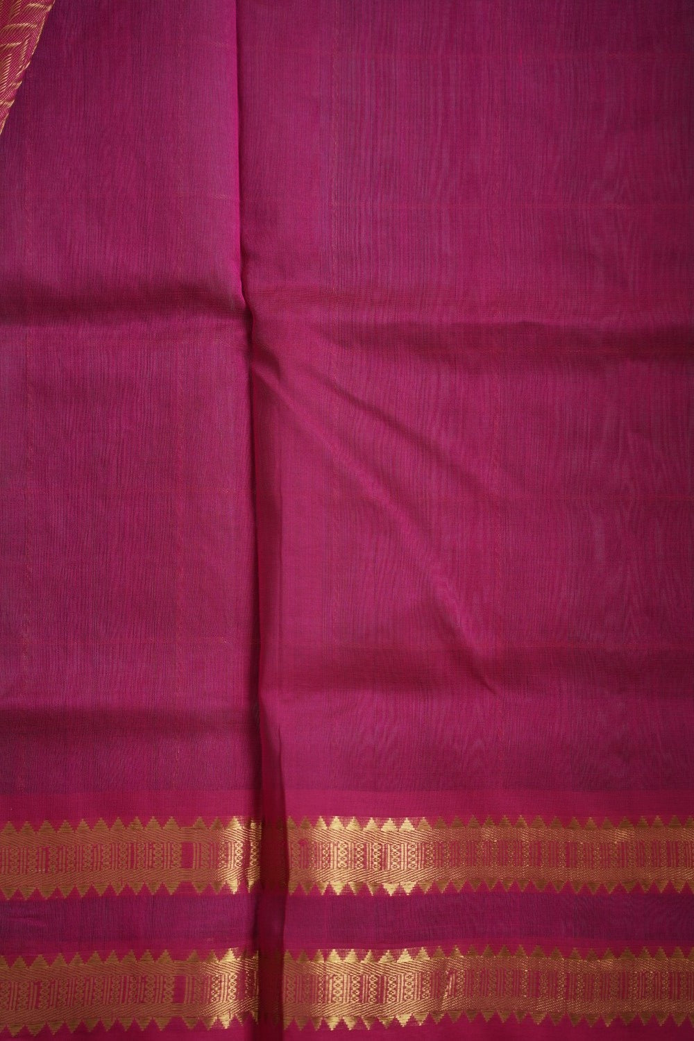 Kanchi Silk Cotton Checked Saree With Zari Border  PC10252