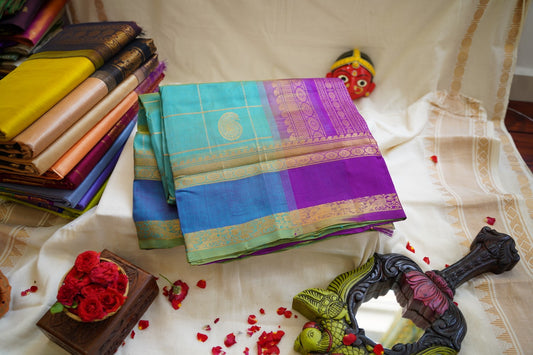 Kanchi Handloom Silk Cotton Saree PC12296