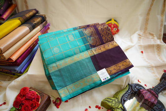 Kanchi Handloom Silk Cotton Saree PC12302