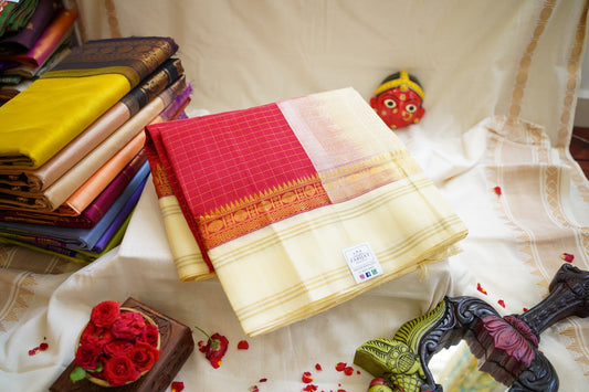 Kanchi Handloom Silk Cotton Saree PC12293